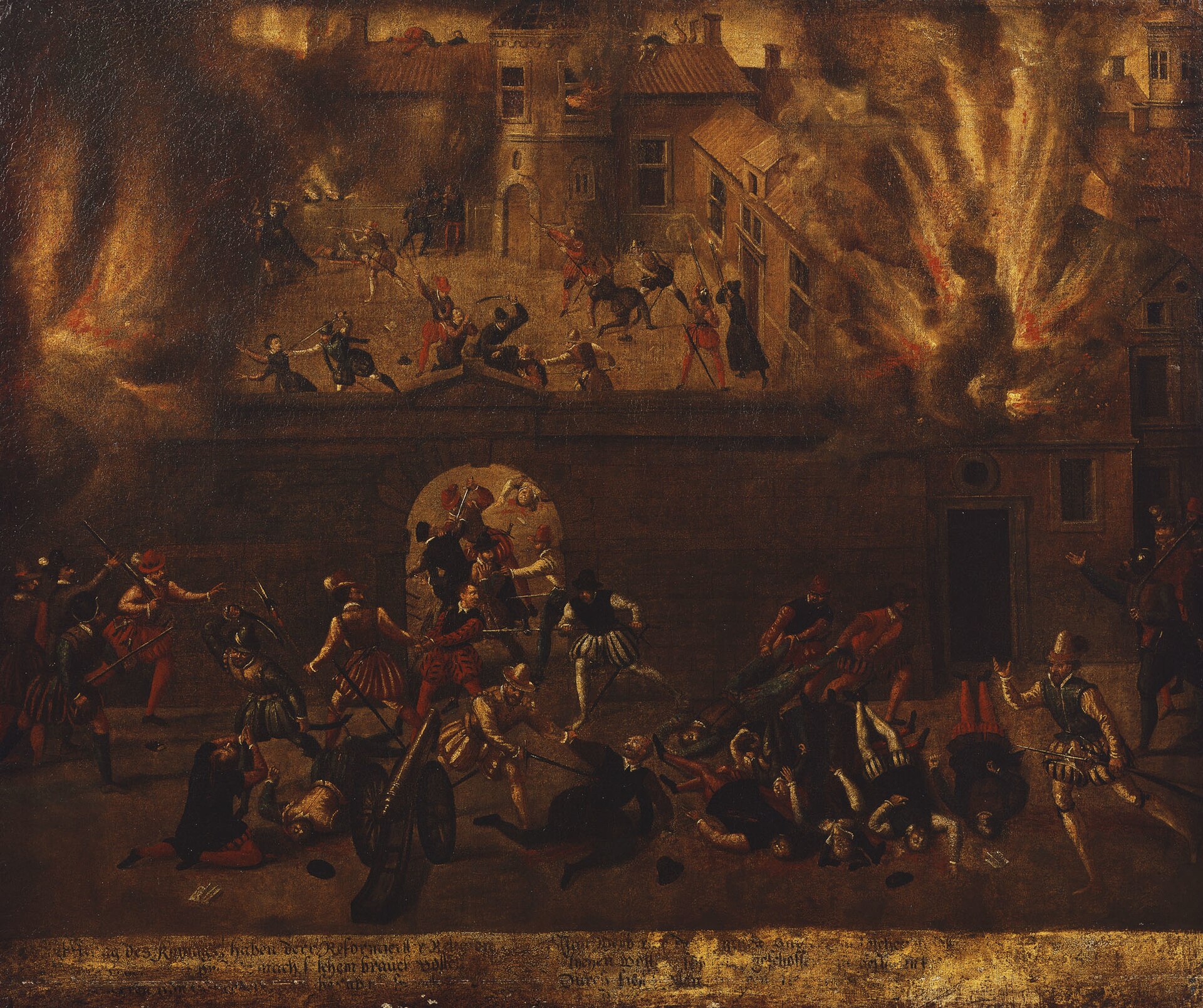 Protestant worshippers are attacked during a service in Vassy. The massacre helped trigger wars between Catholics and Huguenots over religious freedom and political power in France.